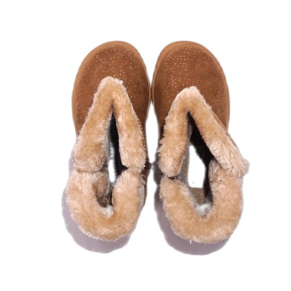 Roebuck & Co. Toddlers Size: 9 Faux Suede Ankle Winter Boots Booties Zip Up NEW - Picture 4 of 6